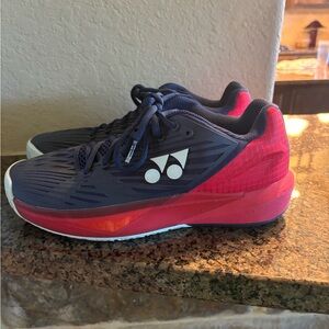 Stylish Navy and Red Athletic Sneakers